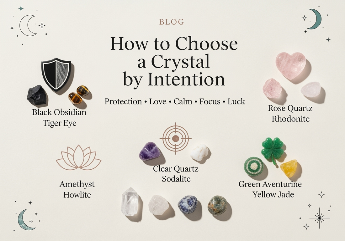 How to Choose a Crystal by Intention: Protection, Love, Calm, Focus, Luck