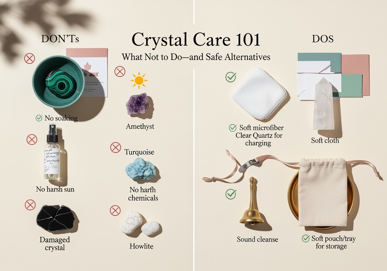 Crystal Care 101: What Not to Do (And What To Do Instead)