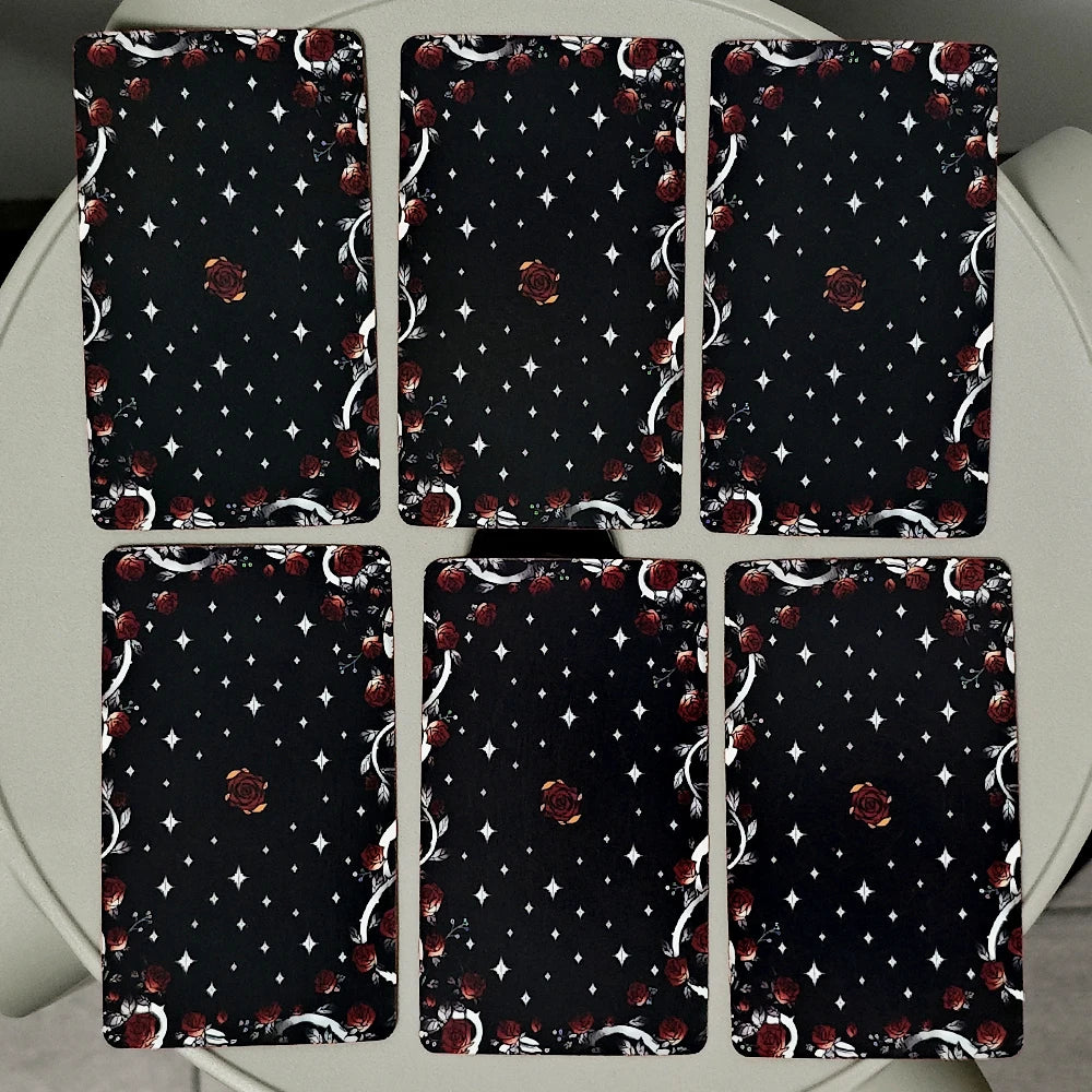 Secret Mirror Tarot Deck – 78 Cards with Red Gilded Edges