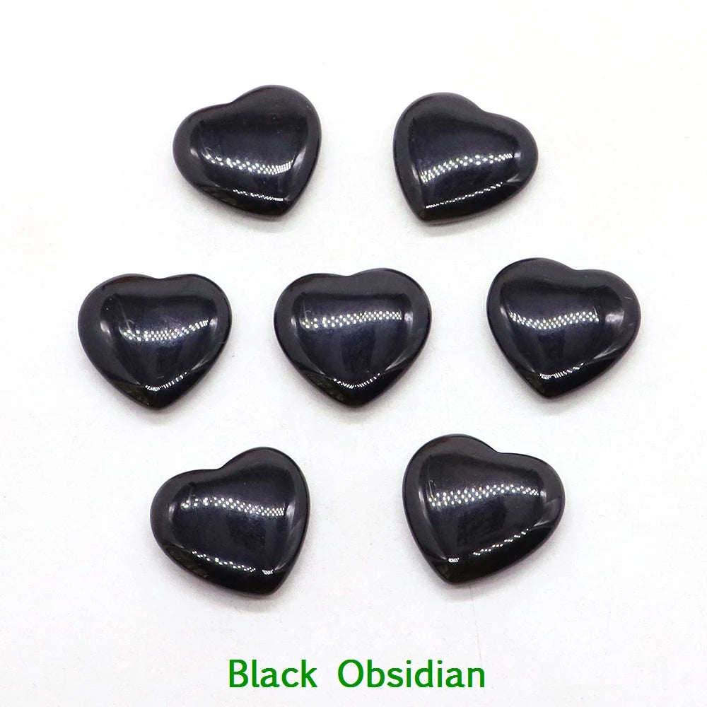 5x 20 mm Heart Crystal – Multi-Stone Collection