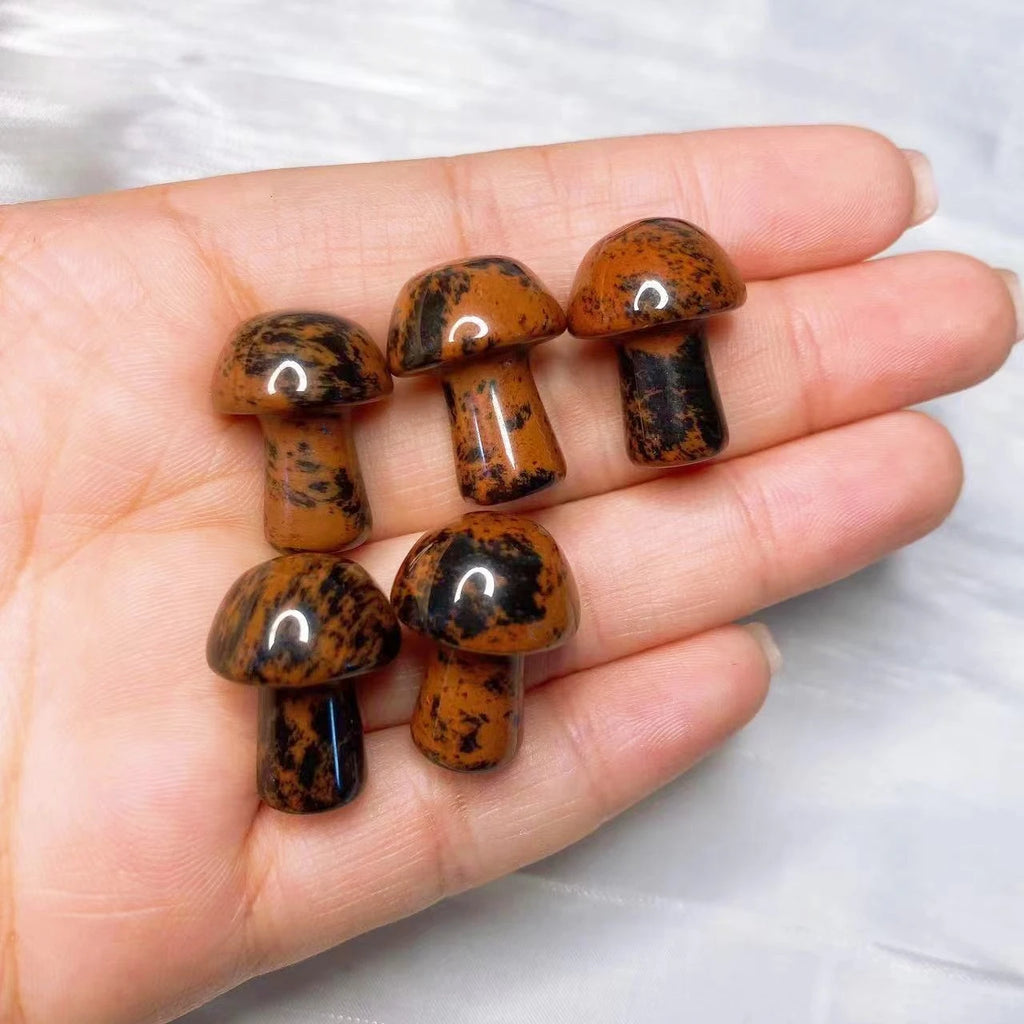 1x Mini Mushroom Crystal 9x20 mm – Multi-Stone Collection