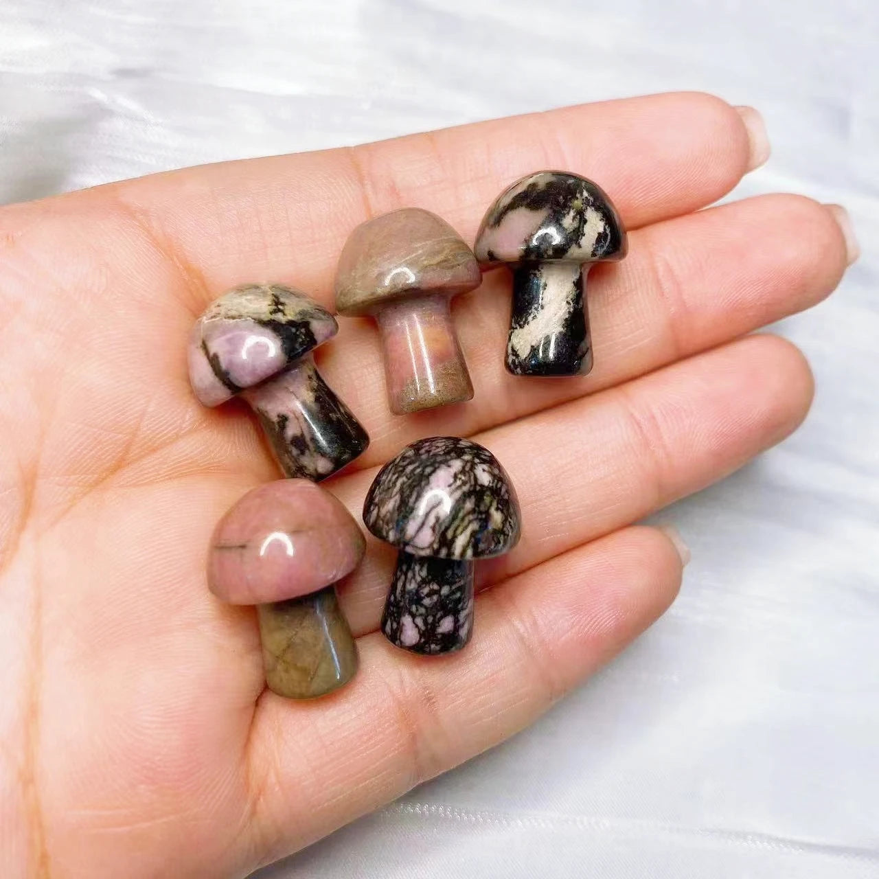 1x Mini Mushroom Crystal 9x20 mm – Multi-Stone Collection