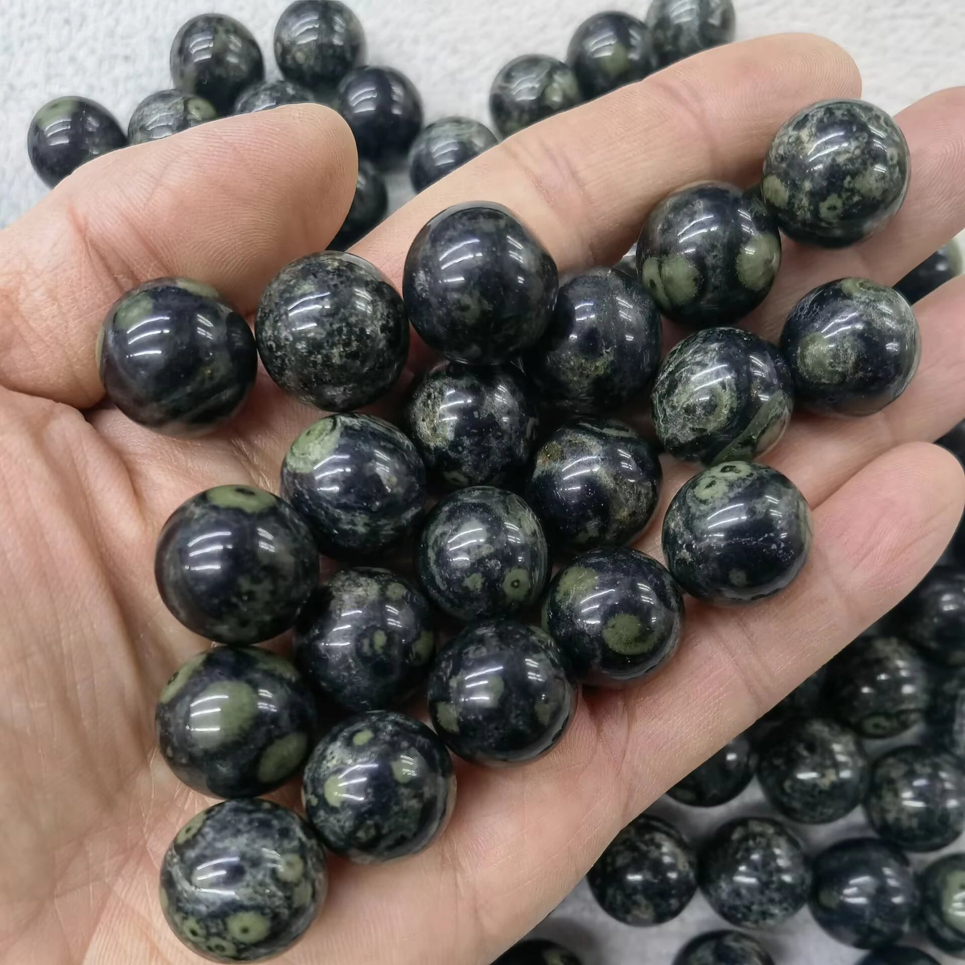 5x 16 mm Mini Crystal Sphere – Natural Stone Specimen Globe (Multi-Stone Collection)