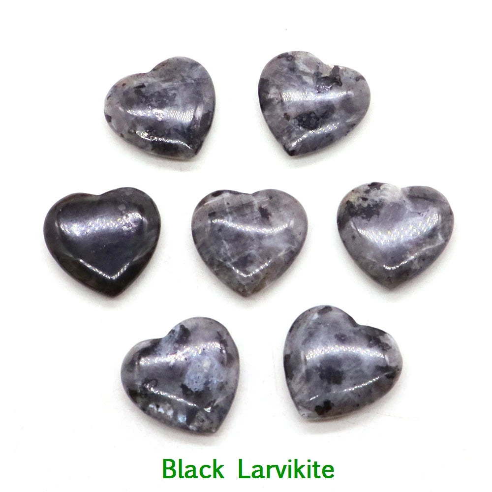 10x 20 mm Heart Crystal – Multi-Stone Collection