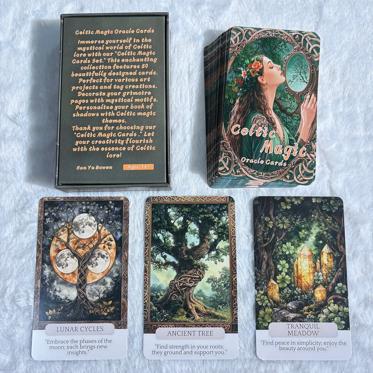 Celtic Magic Oracle Cards Set – 50 Cards (12 × 7 cm)