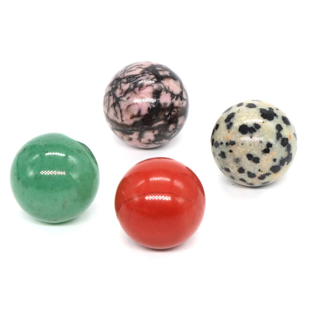 50x 16 mm Mini Crystal Sphere – Natural Stone Specimen Globe (Multi-Stone Collection)