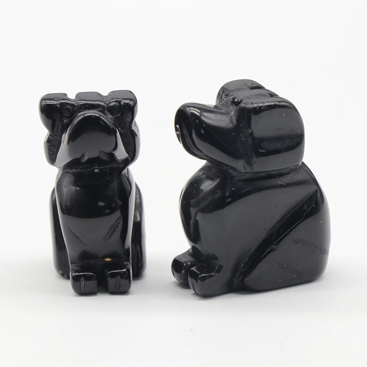 1x Hand-Carved Crystal Dog – 27×17 mm Mini Figurine (Multi-Stone Collection)