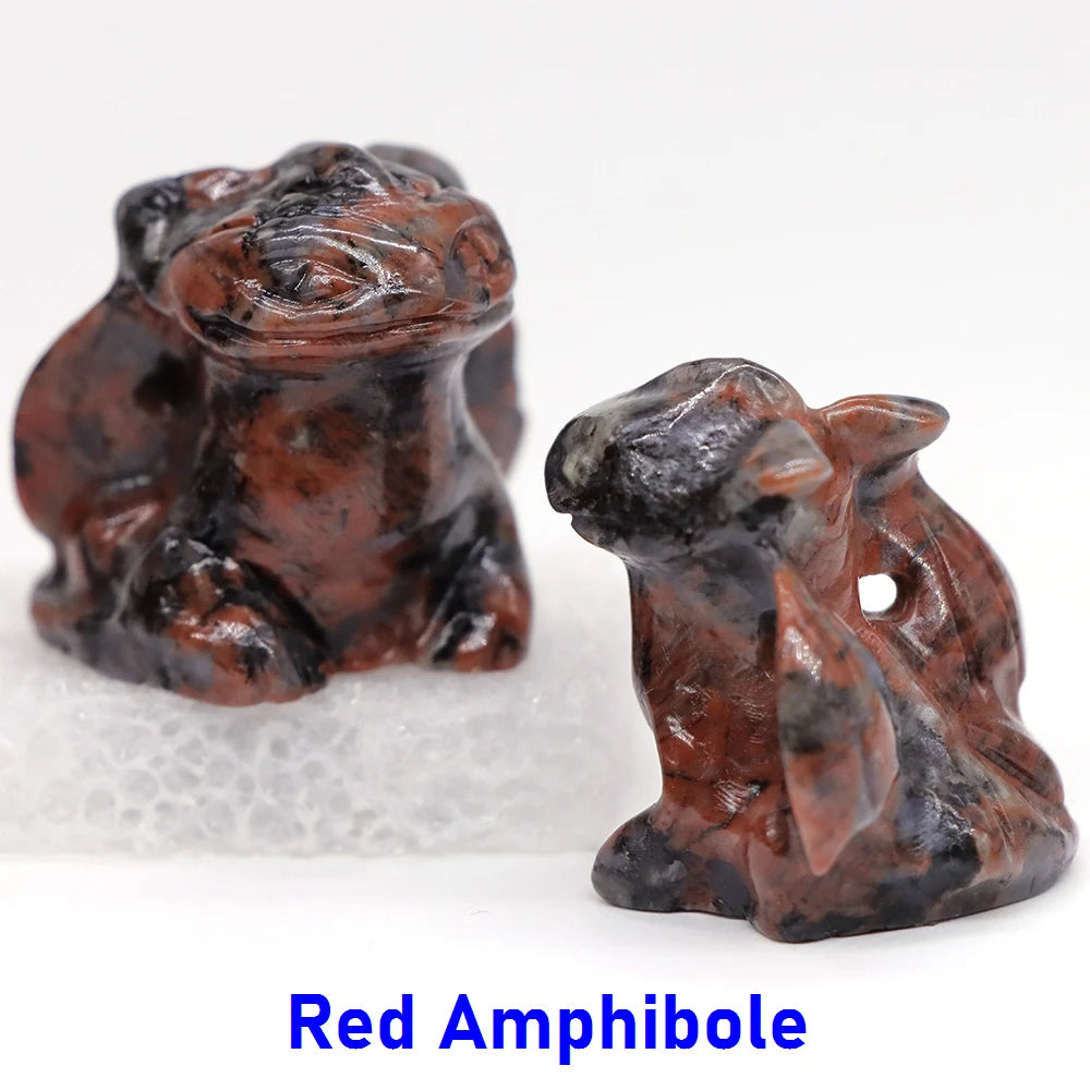 5x Hand-Carved Crystal Dragon – 30 mm “Toothless” Mini Figurine (Multi-Stone Collection)