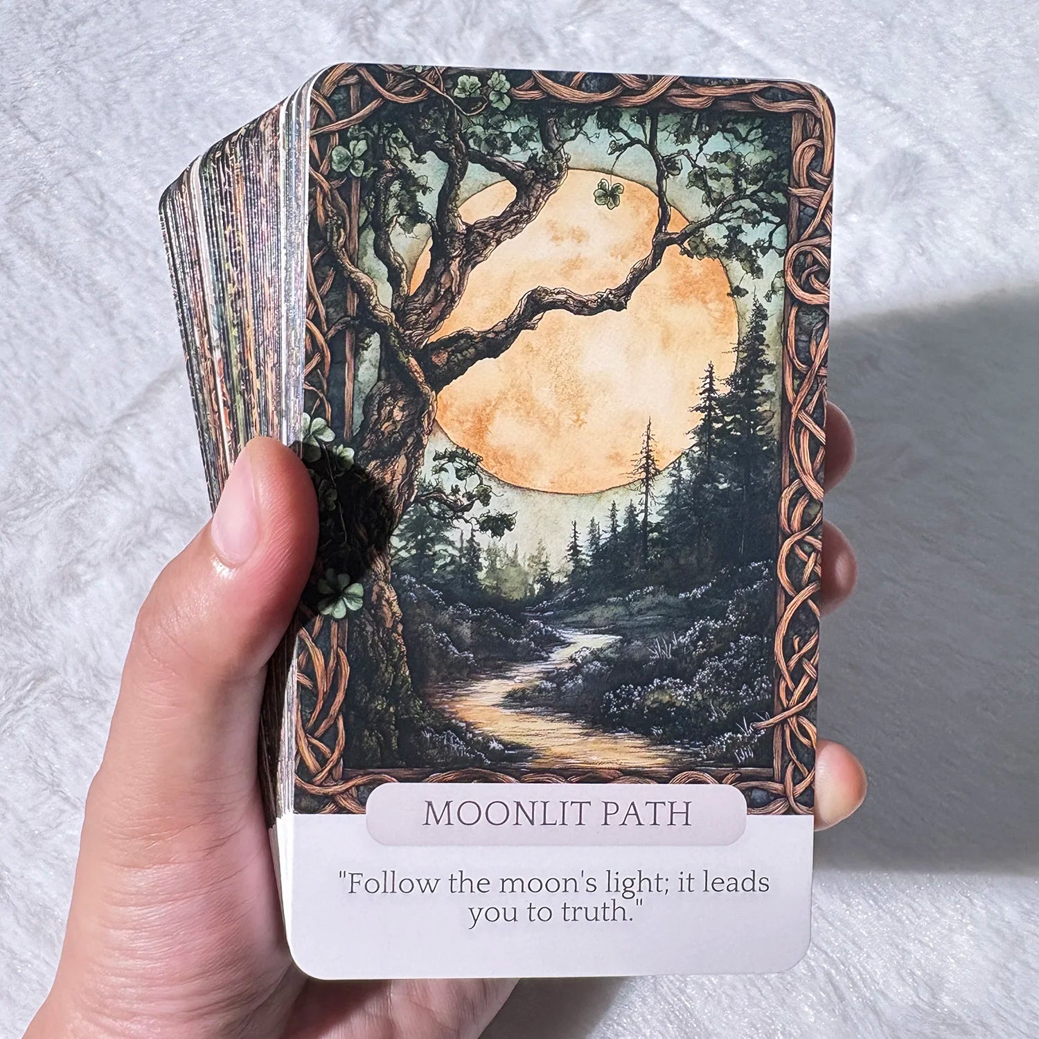 Celtic Magic Oracle Cards Set – 50 Cards (12 × 7 cm)