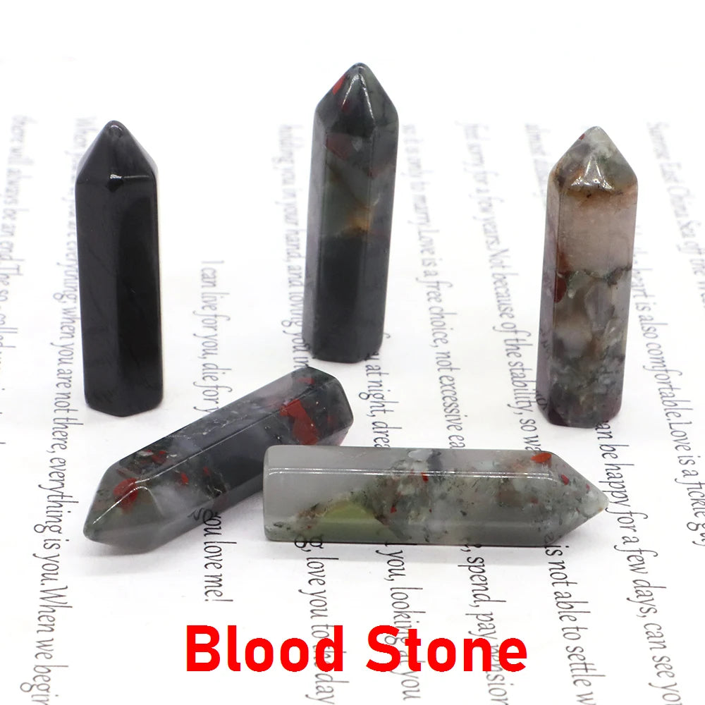 10x 40 mm Crystal Point Wand (Quartz Tower) – 30-Color Collection