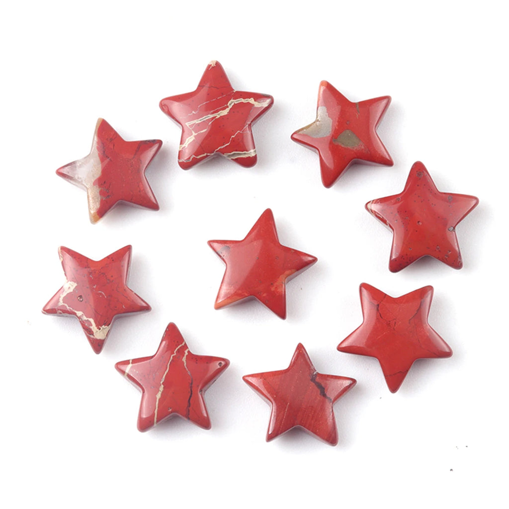 5x Five-Pointed Star Crystal Set – Multi-Stone Collection