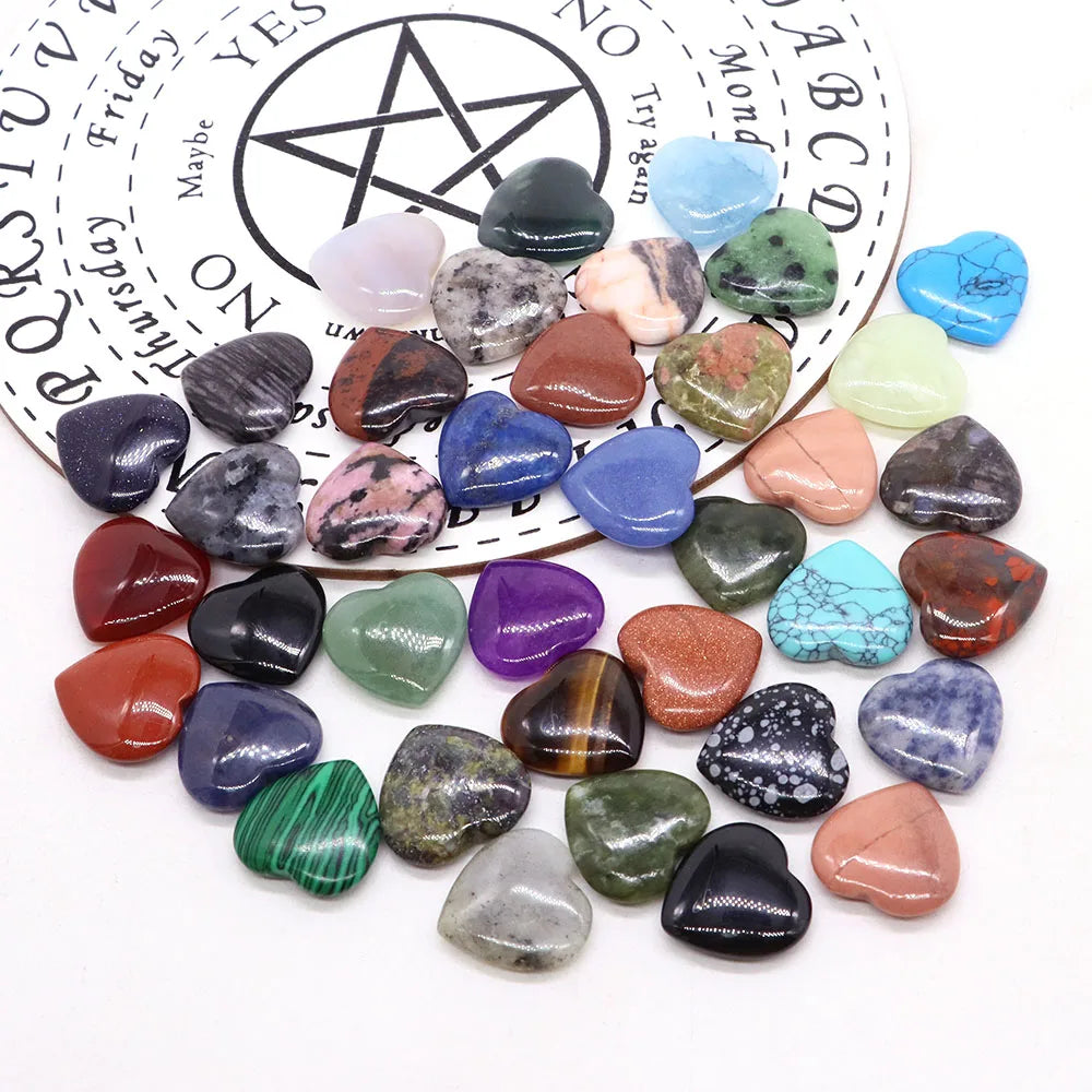 1x 20 mm Heart Crystal – Multi-Stone Collection