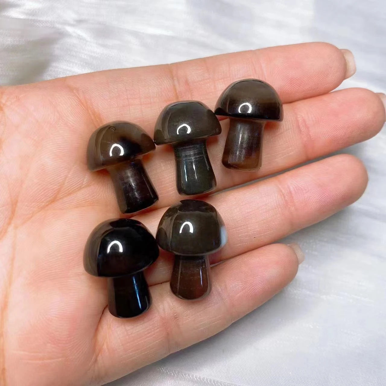 1x Mini Mushroom Crystal 9x20 mm – Multi-Stone Collection