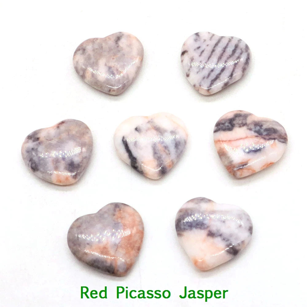 10x 20 mm Heart Crystal – Multi-Stone Collection