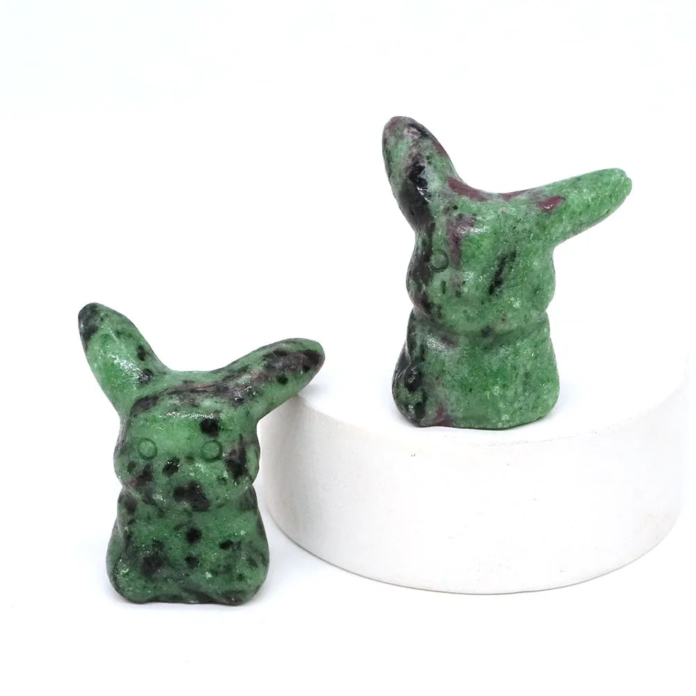20x Hand-Carved Crystal “Pikachu” – 30 mm Mini Figurine (Multi-Stone Collection)