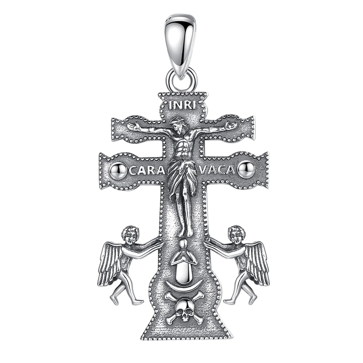 Eudora Caravaca Cross in 925 Sterling Silver – Symbol of Faith & Protection