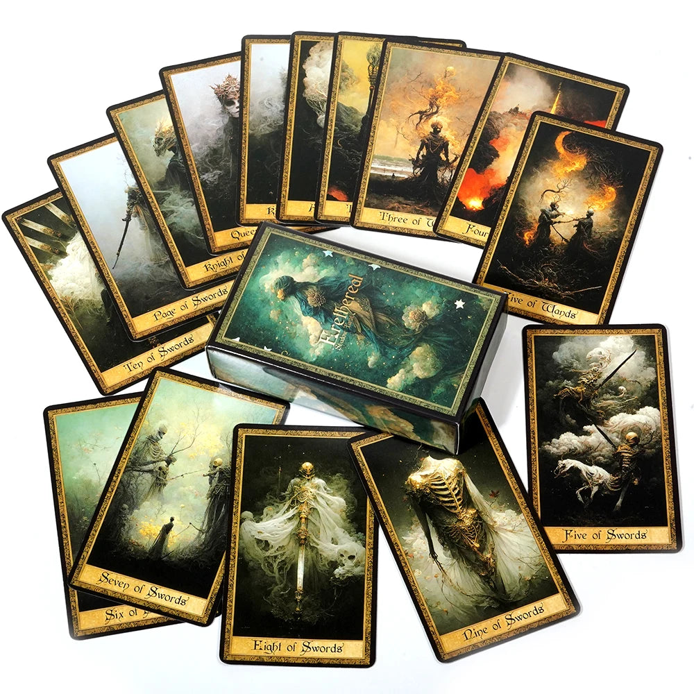 Shadow Work Tarot Card Deck – 78 Victorian Gothic Cards
