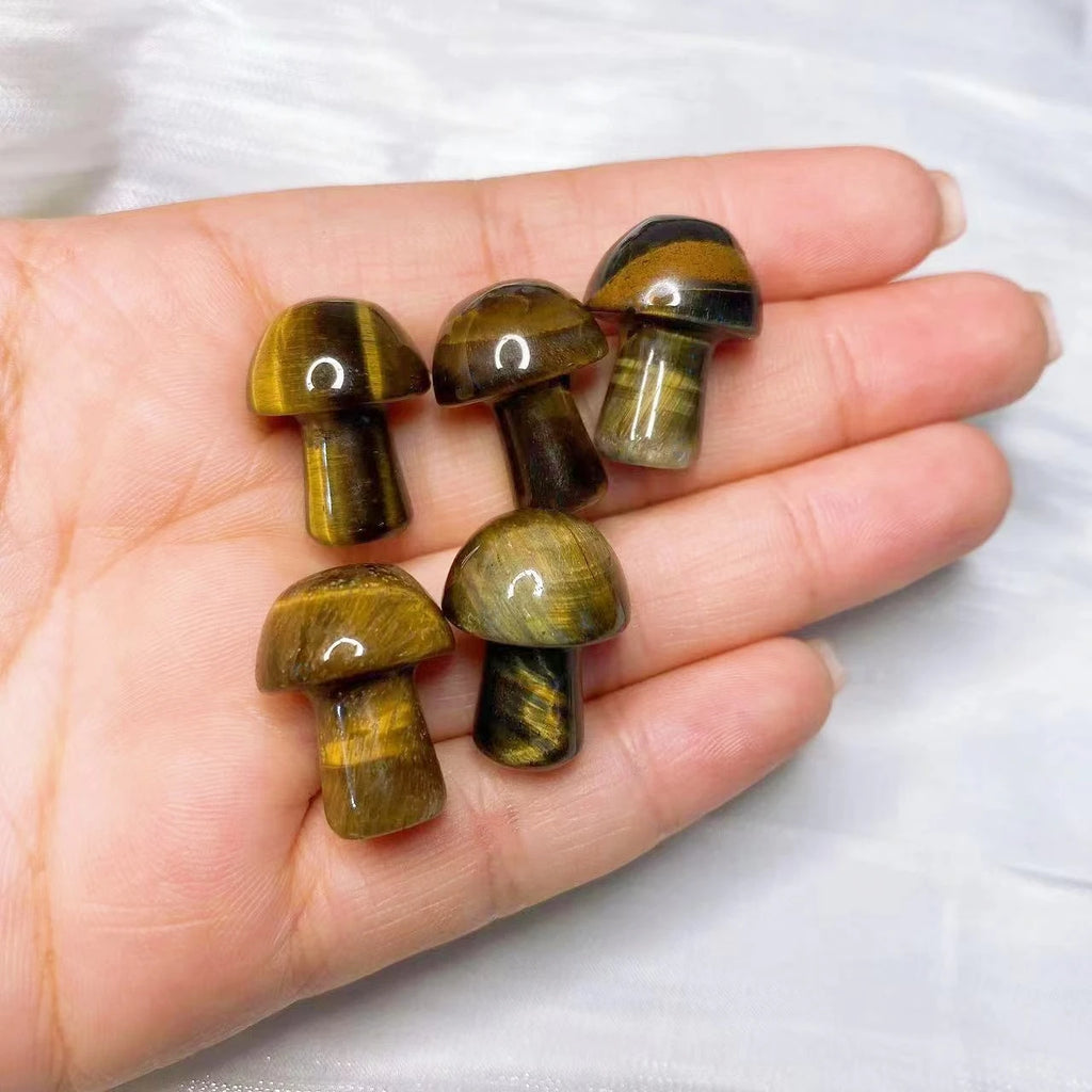 1x Mini Mushroom Crystal 9x20 mm – Multi-Stone Collection