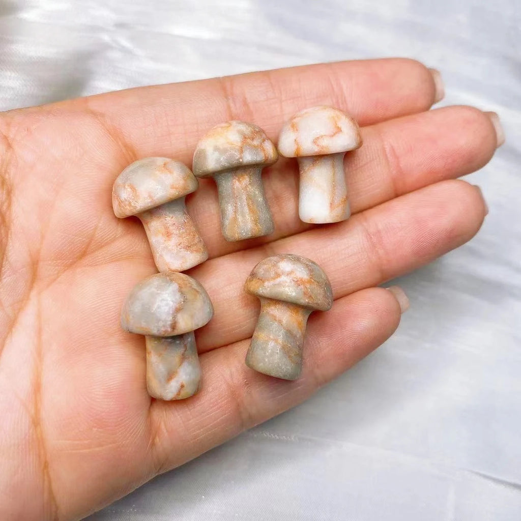 1x Mini Mushroom Crystal 9x20 mm – Multi-Stone Collection