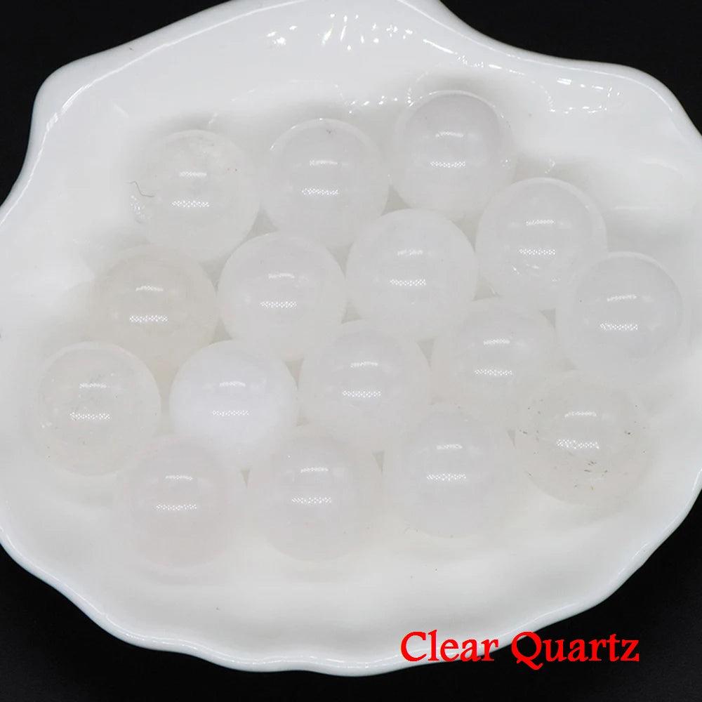 20x 16 mm Mini Crystal Sphere – Natural Stone Specimen Globe (Multi-Stone Collection)