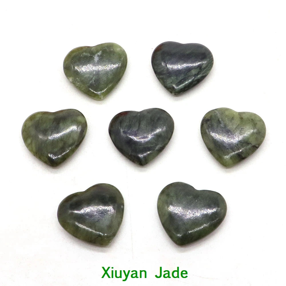 10x 20 mm Heart Crystal – Multi-Stone Collection