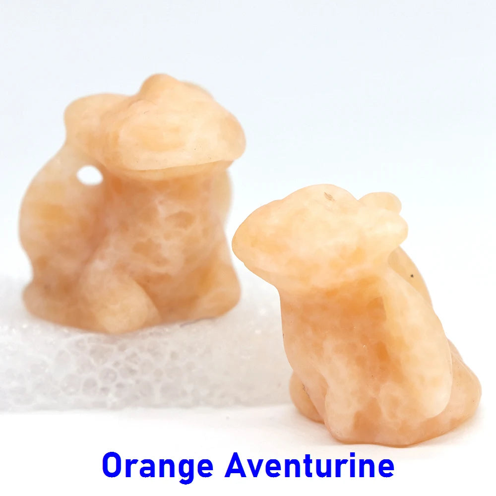 3x Hand-Carved Crystal Dragon – 30 mm “Toothless” Mini Figurine (Multi-Stone Collection)