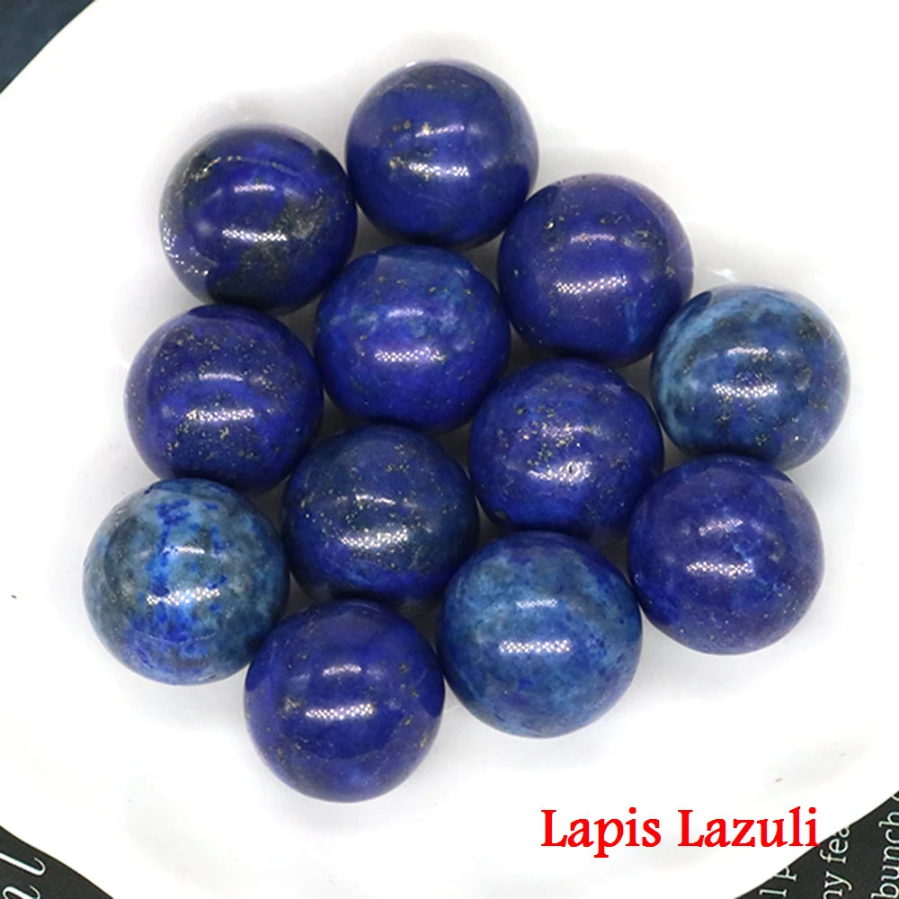 50x 16 mm Mini Crystal Sphere – Natural Stone Specimen Globe (Multi-Stone Collection)