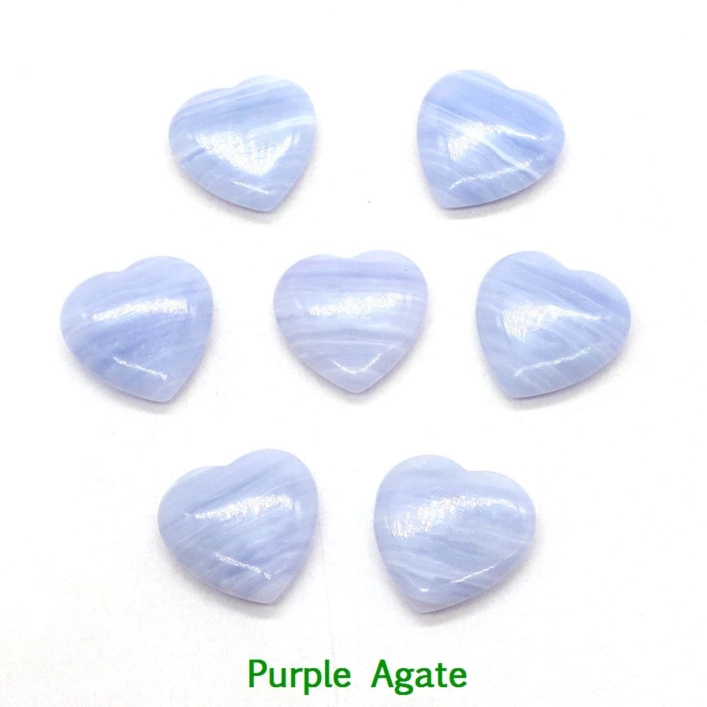 5x 20 mm Heart Crystal – Multi-Stone Collection