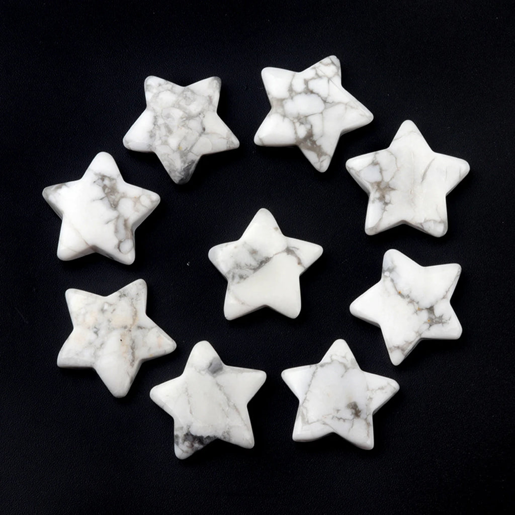 5x Five-Pointed Star Crystal Set – Multi-Stone Collection