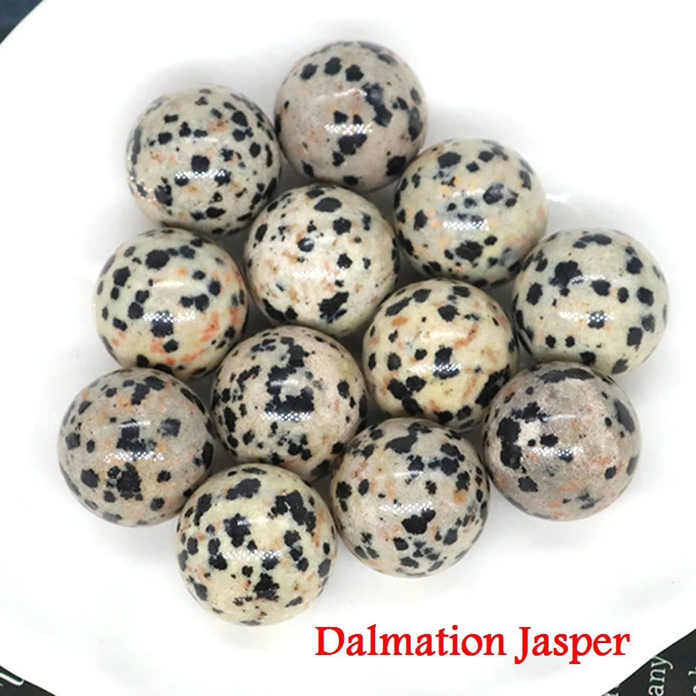 20x 16 mm Mini Crystal Sphere – Natural Stone Specimen Globe (Multi-Stone Collection)