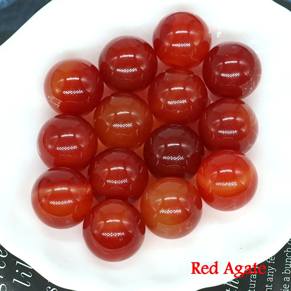 50x 16 mm Mini Crystal Sphere – Natural Stone Specimen Globe (Multi-Stone Collection)