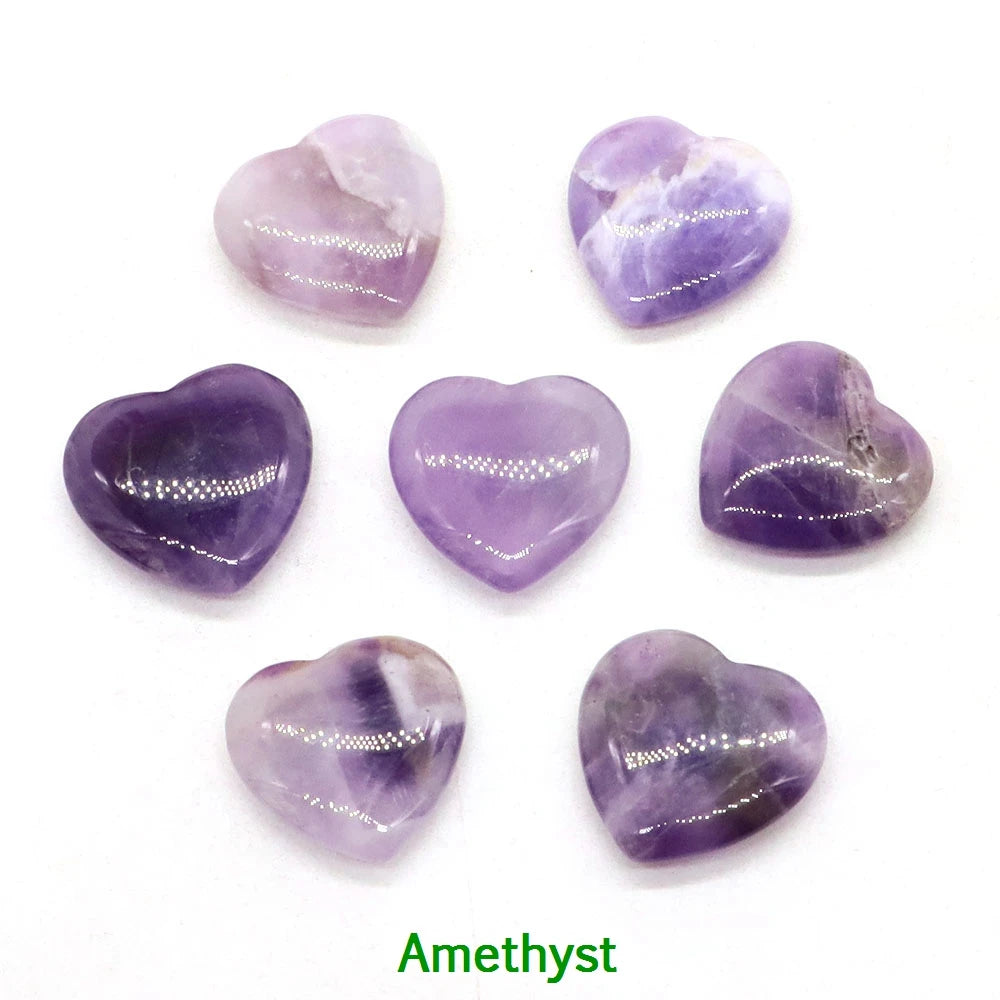20x 20 mm Heart Crystal – Multi-Stone Collection
