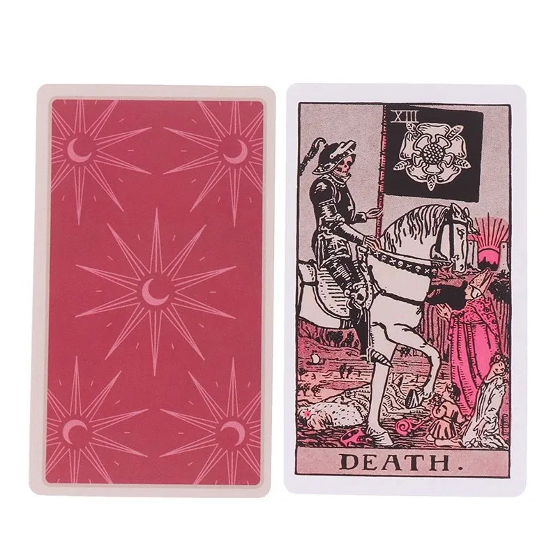 Pink Rider Waite Tarot Cards Deck Set