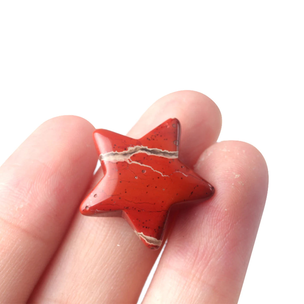 5x Five-Pointed Star Crystal Set – Multi-Stone Collection
