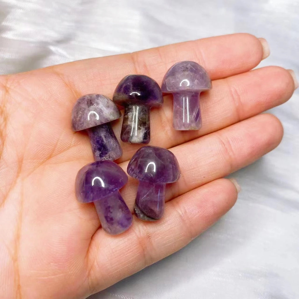 1x Mini Mushroom Crystal 9x20 mm – Multi-Stone Collection