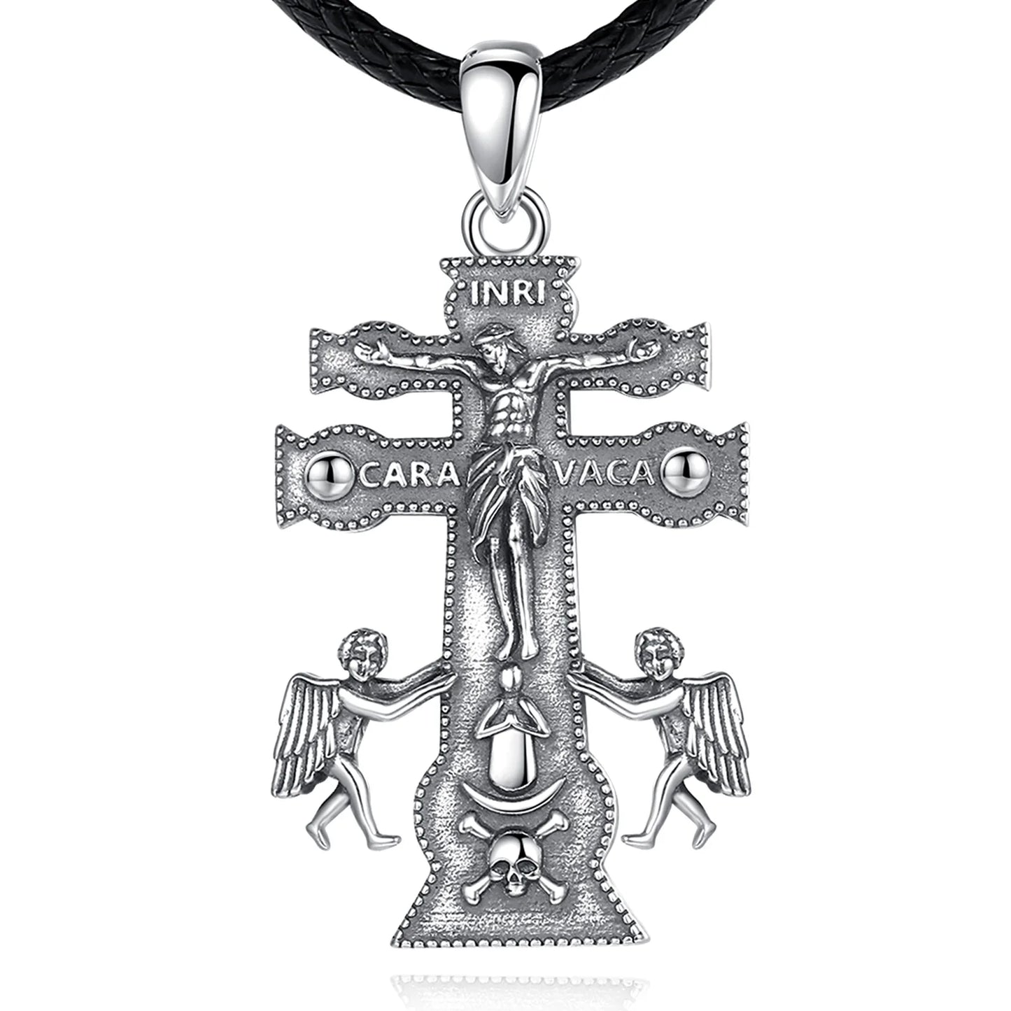 Eudora Caravaca Cross in 925 Sterling Silver – Symbol of Faith & Protection