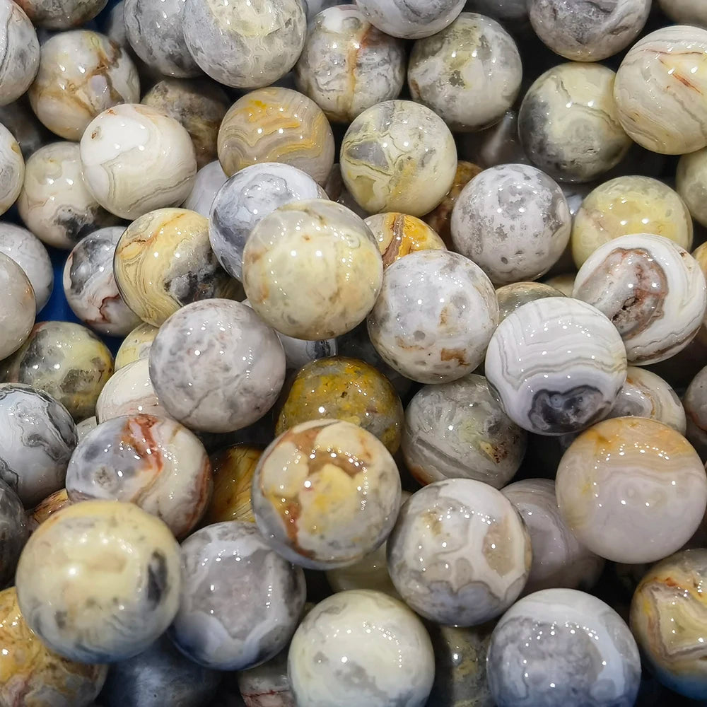 50x 16 mm Mini Crystal Sphere – Natural Stone Specimen Globe (Multi-Stone Collection)