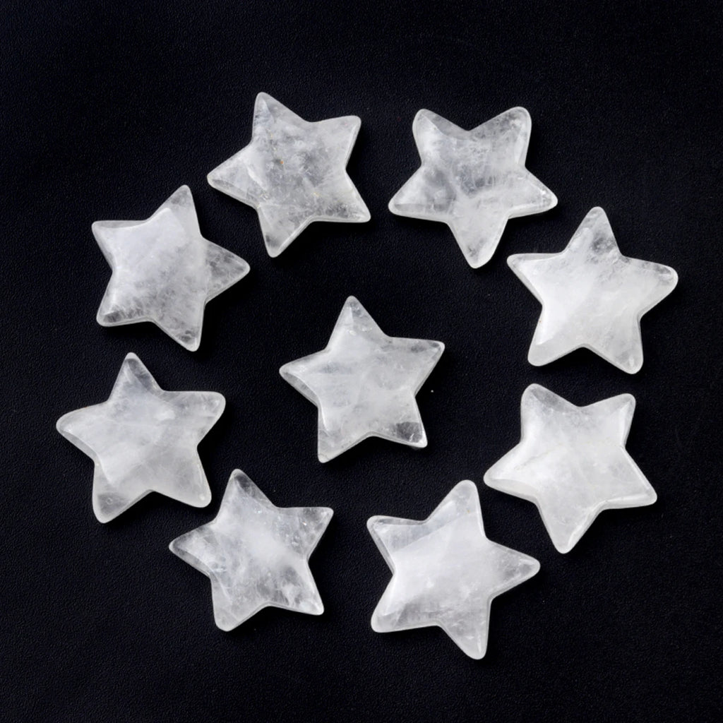 5x Five-Pointed Star Crystal Set – Multi-Stone Collection