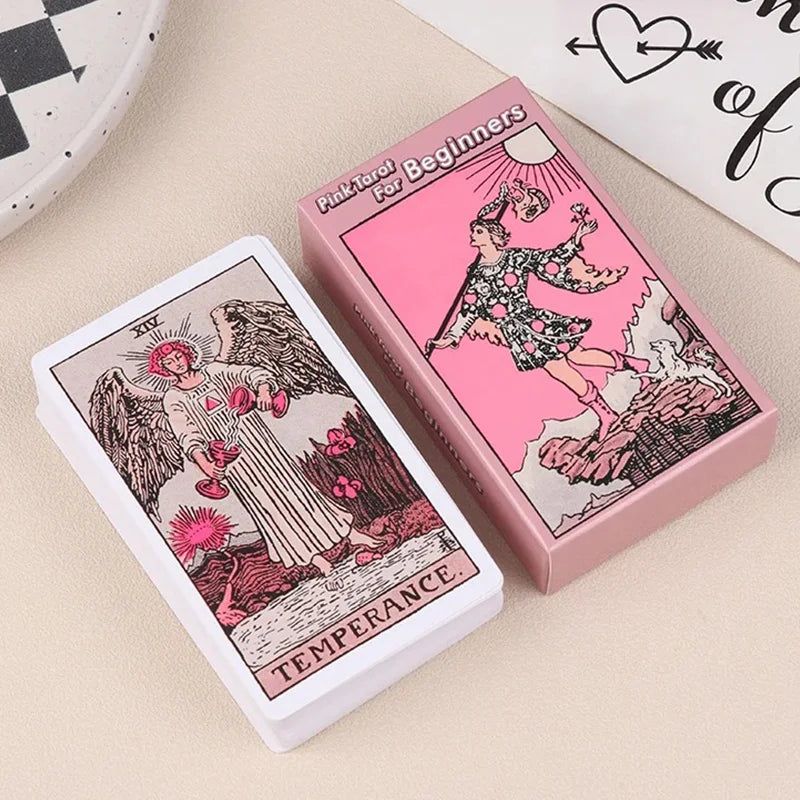 Pink Rider Waite Tarot Cards Deck Set