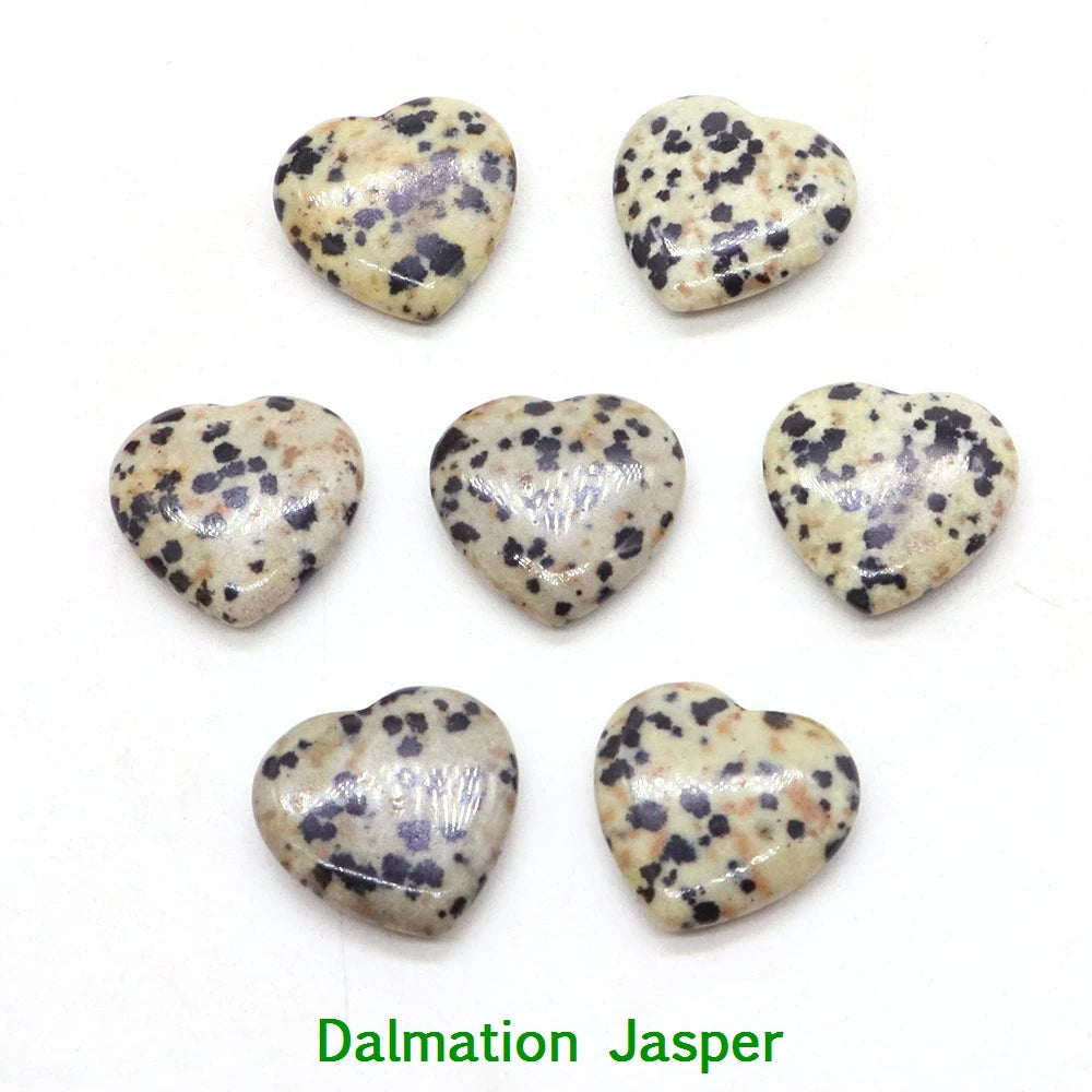 5x 20 mm Heart Crystal – Multi-Stone Collection