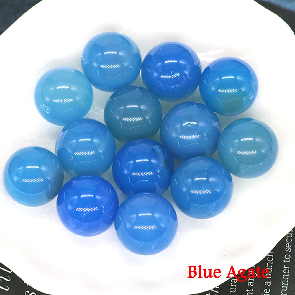 20x 16 mm Mini Crystal Sphere – Natural Stone Specimen Globe (Multi-Stone Collection)
