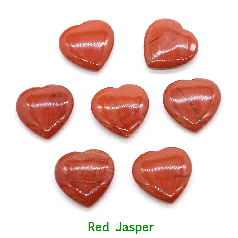 5x 20 mm Heart Crystal – Multi-Stone Collection