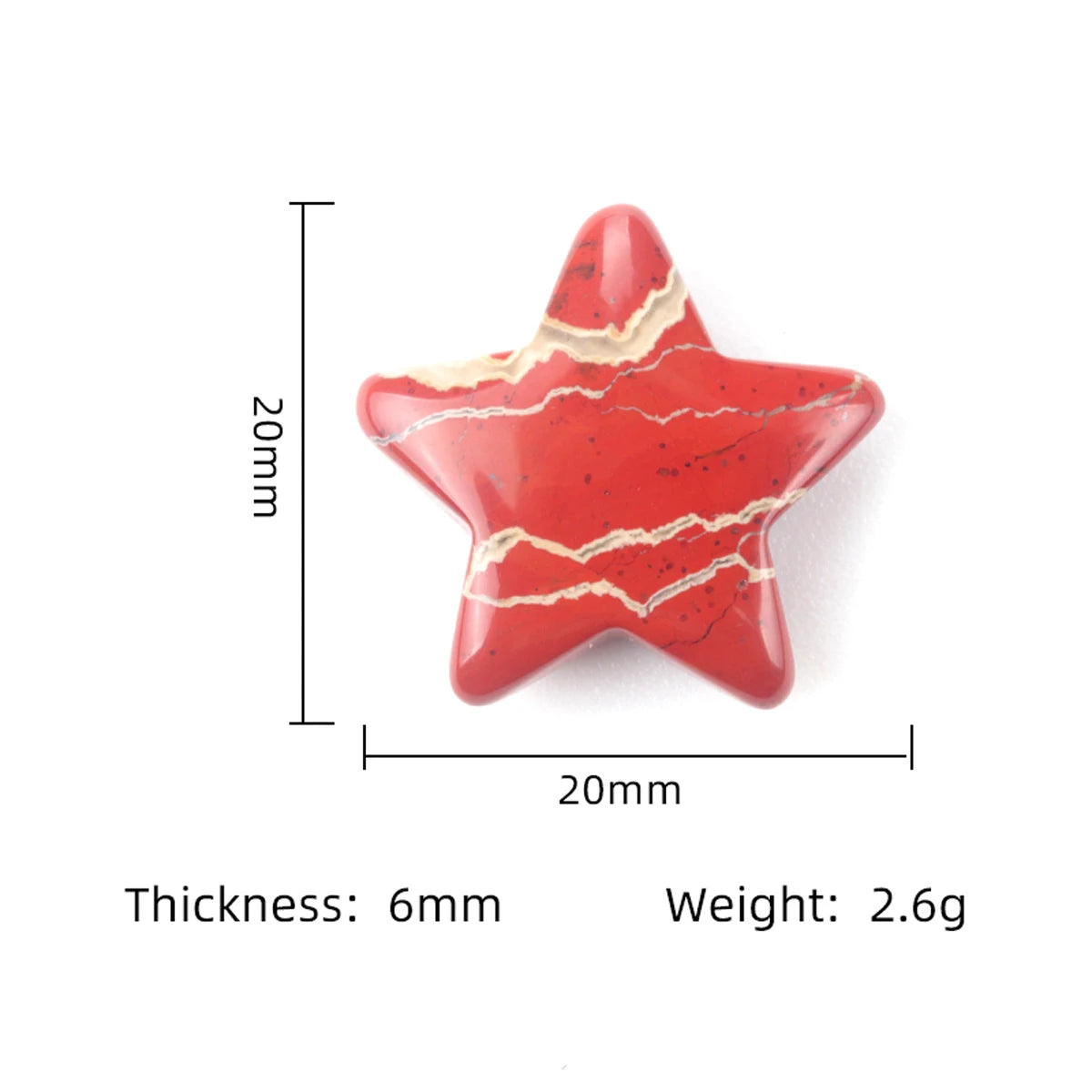 5x Five-Pointed Star Crystal Set – Multi-Stone Collection