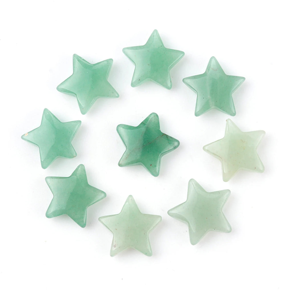 5x Five-Pointed Star Crystal Set – Multi-Stone Collection