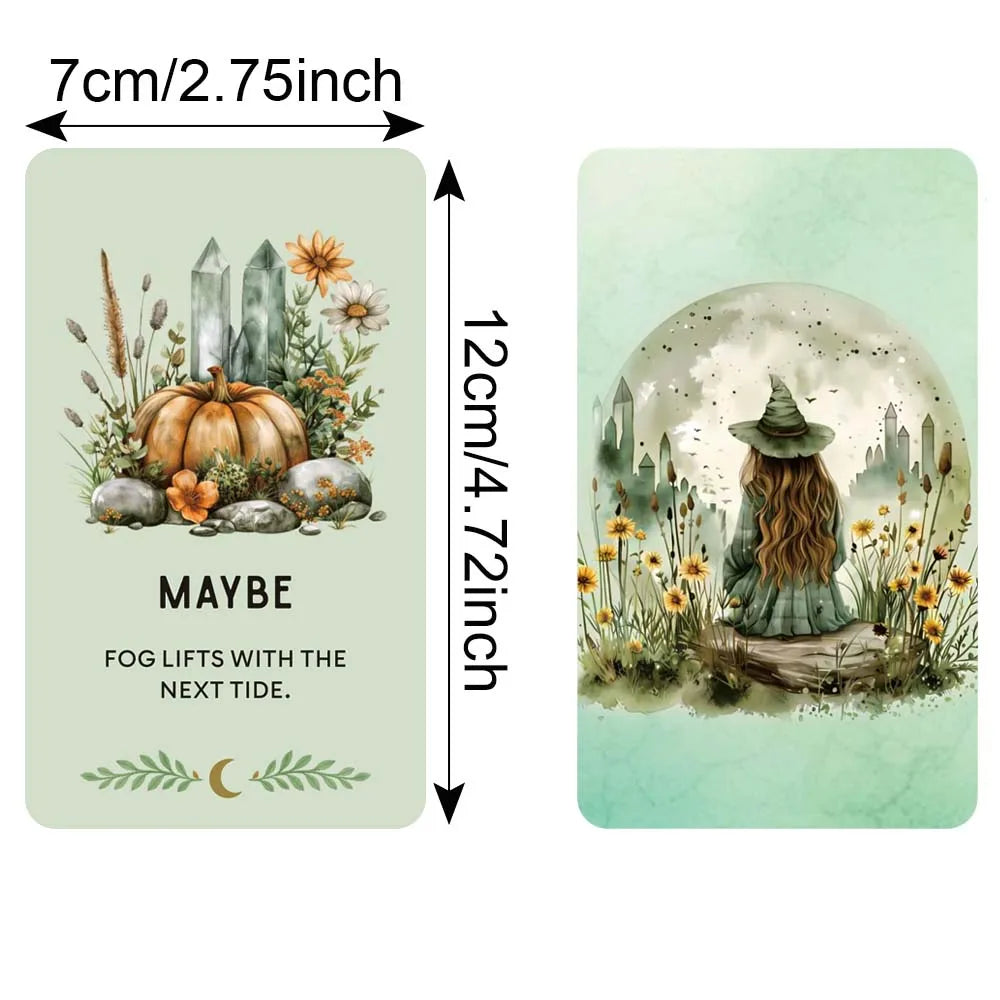 Mystic Whispers Oracle Deck – 72 Watercolor Cards (12 × 7 cm)