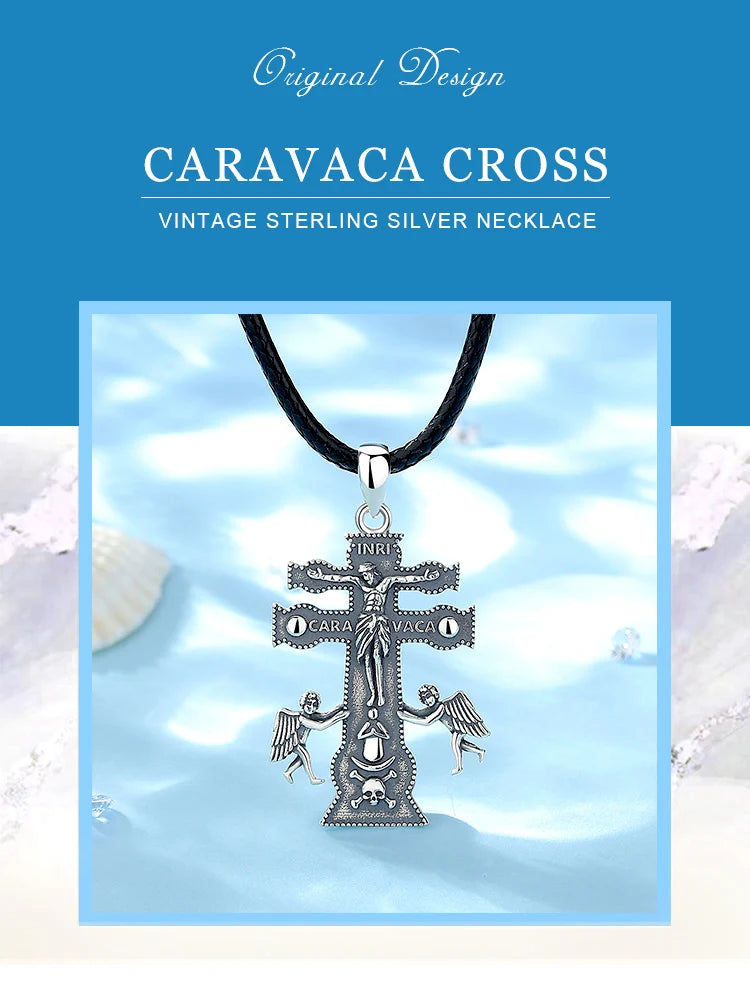 Eudora Caravaca Cross in 925 Sterling Silver – Symbol of Faith & Protection