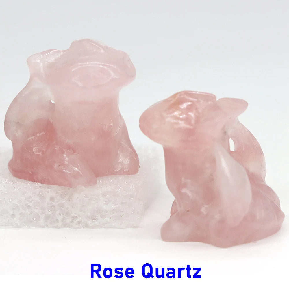 1x Hand-Carved Crystal Dragon – 30 mm “Toothless” Mini Figurine (Multi-Stone Collection)