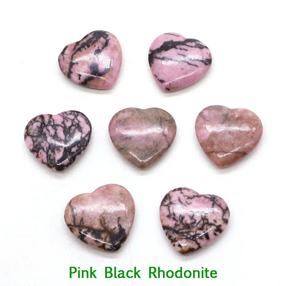 20x 20 mm Heart Crystal – Multi-Stone Collection
