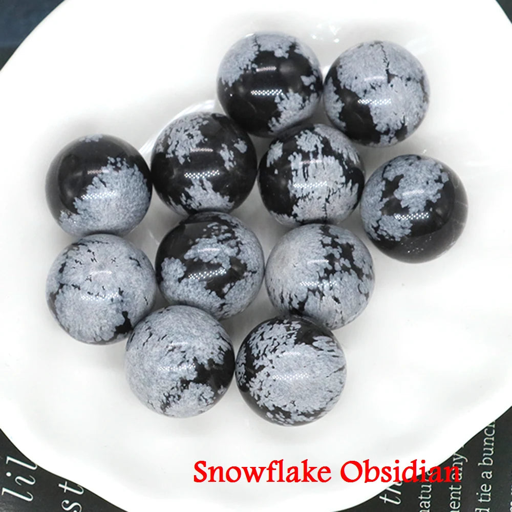 50x 16 mm Mini Crystal Sphere – Natural Stone Specimen Globe (Multi-Stone Collection)