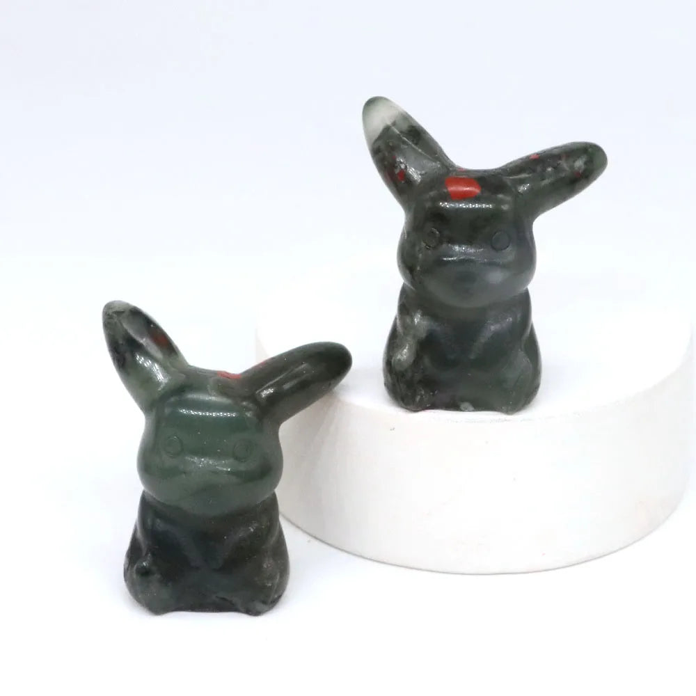 20x Hand-Carved Crystal “Pikachu” – 30 mm Mini Figurine (Multi-Stone Collection)